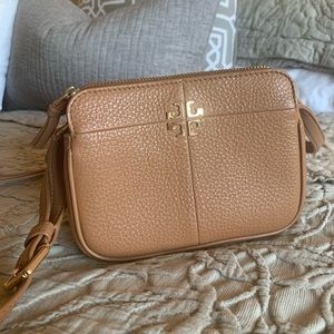 Tory Burch Brown Leather Crossbody Bag